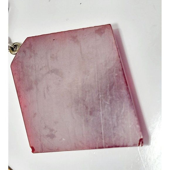 Antique Cherry Bakelite Etched Dangle Brooch (A41) - Picture 3 of 3